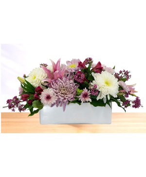 Raspberry Brunch Ceramic Vase Arrangement