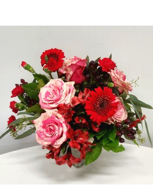 Raspberry Gelato Cube Arrangement