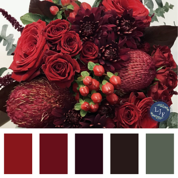 Raspberry Noir  in Arnaudville, LA | La Jonction Florist Wedding & Event Planner