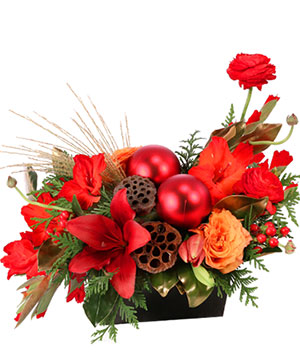 Ravishing Rich Red Christmas Arrangement