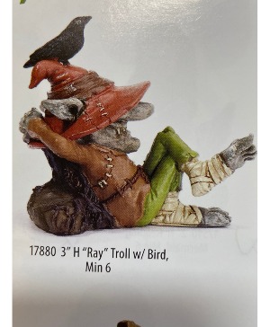 ray small troll for the whimsical at heart resin perfect for planter gardens