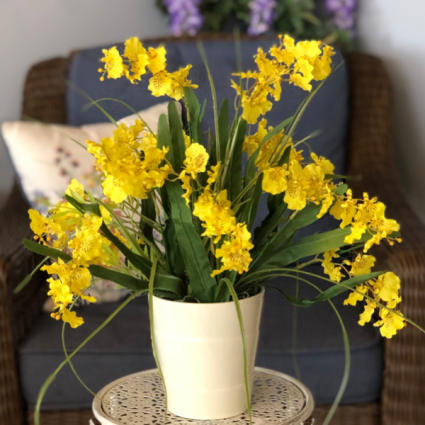 Rays of Elegance Silk Floral Arrangement