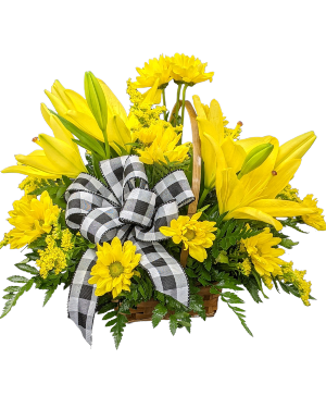 Rays of Sunshine Basket Arrangement