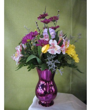 Razzle Dazzle vase arrangement