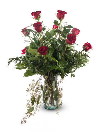 Forever Cherished Red One Dozen Red Roses in Roswell, NM | BARRINGER'S BLOSSOM SHOP