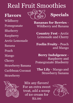 Real Fruit Smoothies 