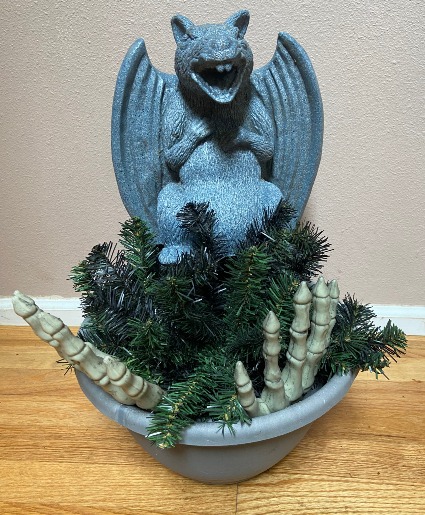 reat gargoyle rental planter