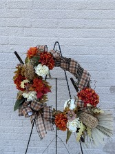 "Rebecca" Grapevine Wreath  Silk arrangement