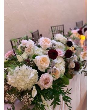 Reception Table Arrangement Centerpiece