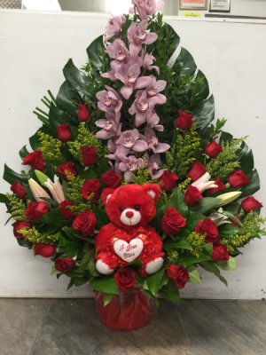Red and Pink Arrangements Birthday