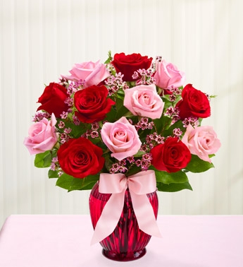 Red and Pink Roses 1 dz