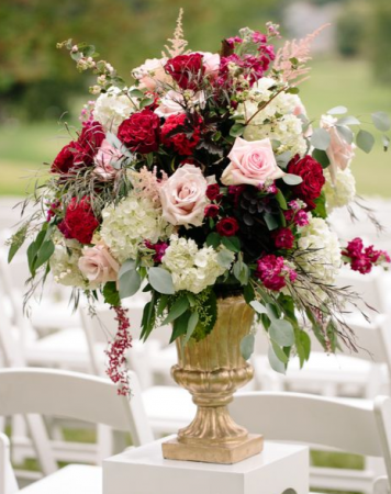 Red and Pink Urn Sympathy