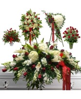 Red and White 5 pc 5 pc set