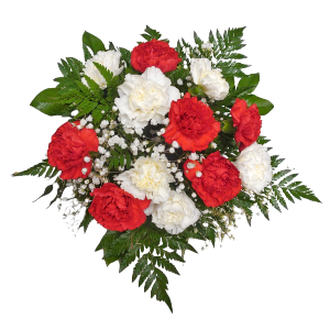 Red and White Bouquet Flowers