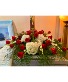 Red and White Casket Spray  Casket Spray 