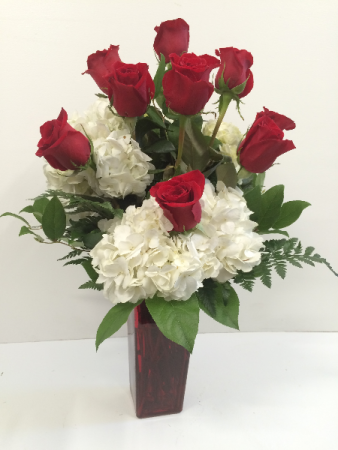 Red and White Delight Arrangement