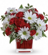 Red and white delight  Vase 