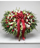 Red & White Mix Casket 