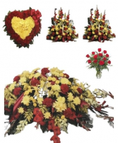 Red and Yellow funeral Premium 1 Package