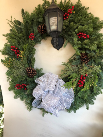 Red Berry & Pinecone Wreath Christmas