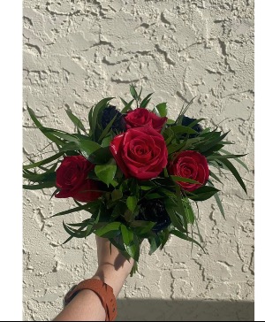 Red & black roses  