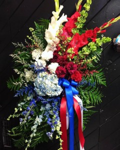 Patriotic Standing Spray 3C Floral Collection