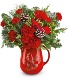 Red Cardinal Bouquet Christmas