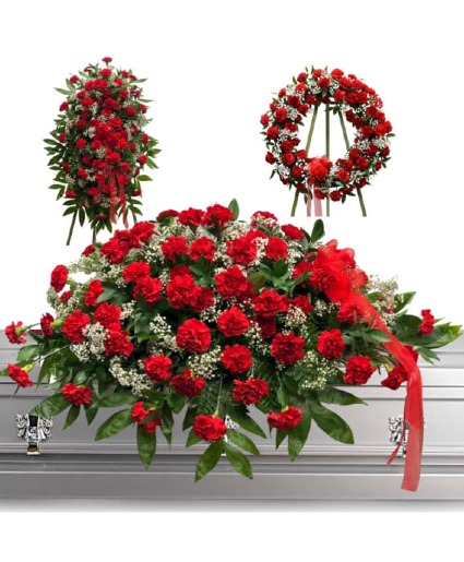 Red Carnation 3 pc set 3 pc set