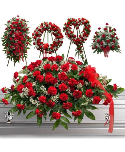 Red Carnation 5 pc 5 pc set