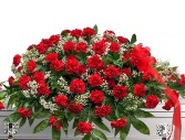 Red Carnation Casket Spray 