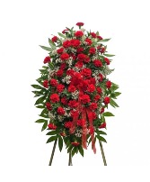 Red Carnation Standing Spray Standing Spray