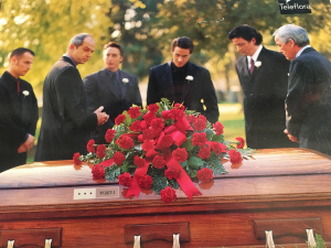 Red Carnations Casket cover 