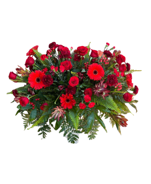 Red Casket spray Casket