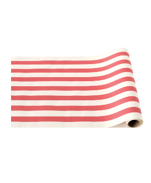 Red Classic Stripe Runner Table Top