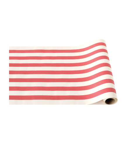 Red Classic Stripe Runner Table Top