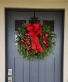 Red Door Welcome Wreath Christmas