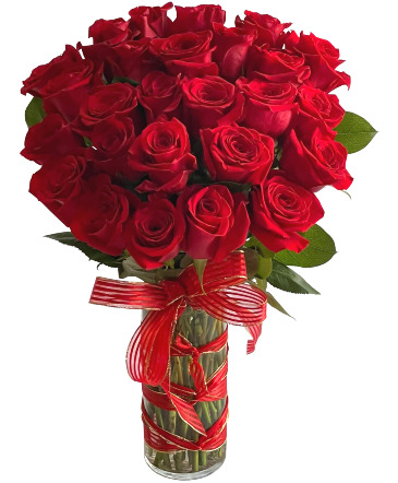 Red Explosion Roses Bouquet in Germantown, MD | Oaxaca Florist