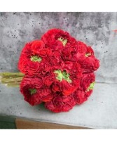 Red Eye Garden Rose Tied Bouquet Hand Tied Bouquet