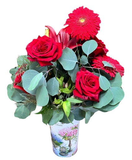 Red Fantasy Flower Arrangement