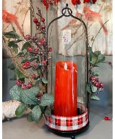 Red flicker candle lantern 