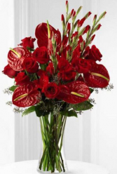 RED GARDEN ELEGANT MIXTURE OF TROPICAL FLOWERS