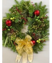 Red & Green Christmas Wreath Wreath
