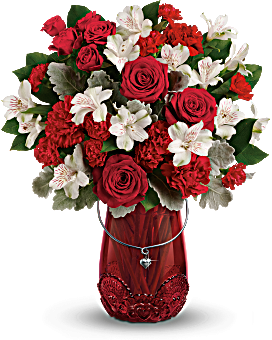 Red Haute Bouquet Arrangement