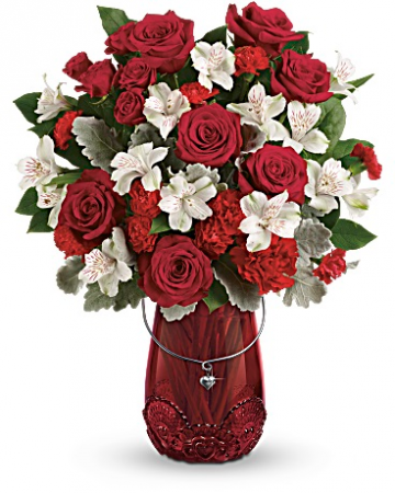 Red Haute Vase Arrangement