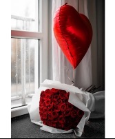  Large Heart Shaped Mylar Balloon   Uber Eats Promo Order Only 