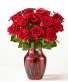 Red Heart Bouquet 12 Red Roses arrangement