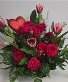 Tulips and Mini Roses Floral Arrangement