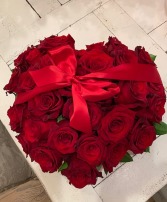 Red Heart- Valentine's Day Special Flower Box