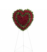 Red Heart  Wreath 
