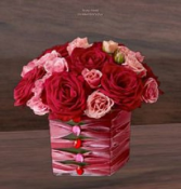 Red Hot Cinnamon and Cotton Candy Floral Arrangement